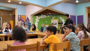 Children participating in a Dana Energy Idano Project classroom workshop, part of Dana Energy’s CSR initiatives in Iran that combine education, creativity, and innovation to inspire young learners